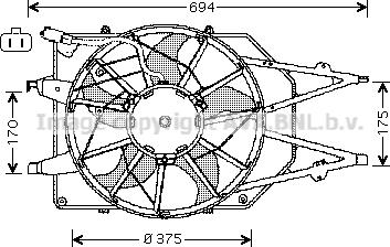 Prasco FD7532 - Вентилятор, охолодження двигуна autocars.com.ua