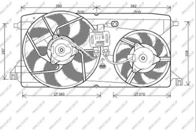 Prasco FD912F001 - Вентилятор, охолодження двигуна autocars.com.ua