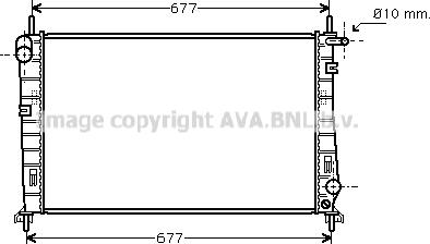 Prasco FDA2266 - Радіатор, охолодження двигуна autocars.com.ua