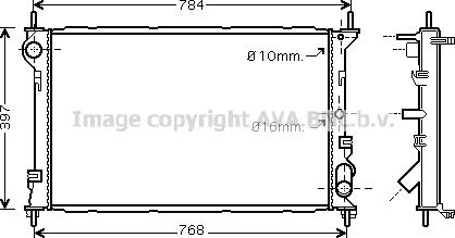 Prasco FDA2411 - Радиатор, охлаждение двигателя autodnr.net