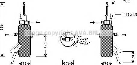 Prasco FDD292 - Осушувач, кондиціонер autocars.com.ua