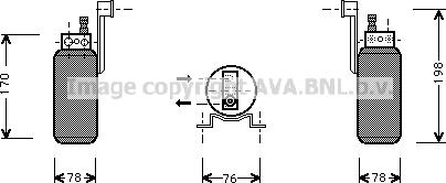 Prasco FDD296 - Осушитель, кондиционер avtokuzovplus.com.ua