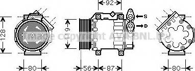 Prasco FDK431 - Компрессор кондиционера avtokuzovplus.com.ua