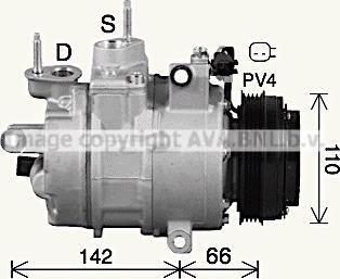 Prasco FDK670 - Компрессор кондиционера avtokuzovplus.com.ua