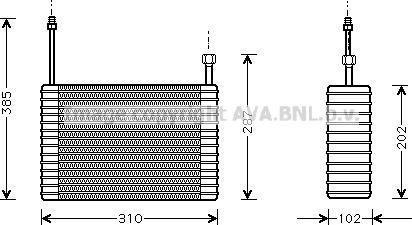 Prasco FDV359 - Испаритель, кондиционер avtokuzovplus.com.ua