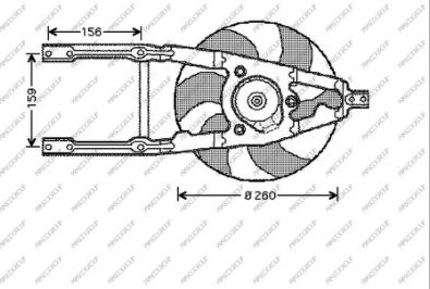 Prasco FT019F002 - Вентилятор, охолодження двигуна autocars.com.ua