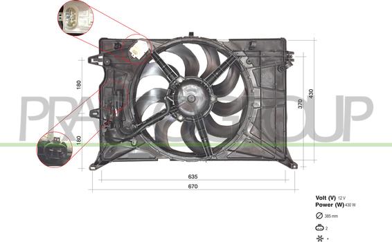 Prasco FT060F001 - Вентилятор, охлаждение двигателя avtokuzovplus.com.ua