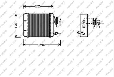 Prasco FT119H001 - Теплообменник, отопление салона avtokuzovplus.com.ua