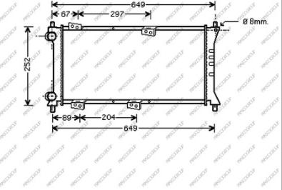 Prasco FT121R005 - Радіатор, охолодження двигуна autocars.com.ua