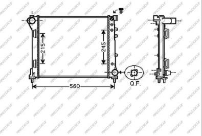 Prasco FT124R002 - Радіатор, охолодження двигуна autocars.com.ua