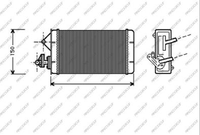 Prasco FT127H001 - Теплообмінник, опалення салону autocars.com.ua