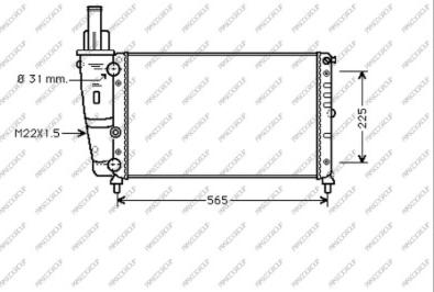 Prasco FT132R002 - Радіатор, охолодження двигуна autocars.com.ua