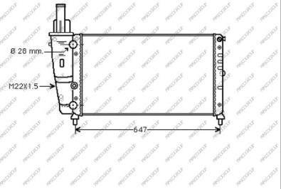 Prasco FT132R003 - Радіатор, охолодження двигуна autocars.com.ua