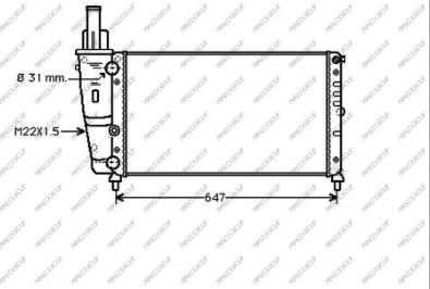 Prasco FT132R014 - Радіатор, охолодження двигуна autocars.com.ua