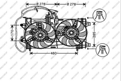 Prasco FT133F003 - Вентилятор, охолодження двигуна autocars.com.ua