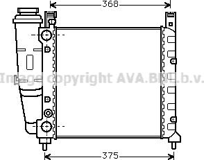 Prasco FT2038 - Радиатор, охлаждение двигателя avtokuzovplus.com.ua