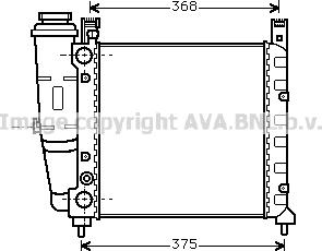 Prasco FT2057 - Радиатор, охлаждение двигателя avtokuzovplus.com.ua