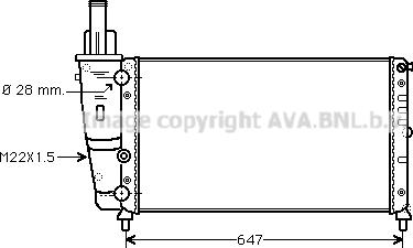 Prasco FT2140 - Радіатор, охолодження двигуна autocars.com.ua