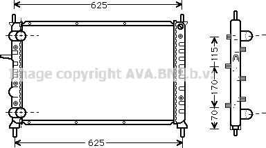 Prasco FT2231 - Радіатор, охолодження двигуна autocars.com.ua