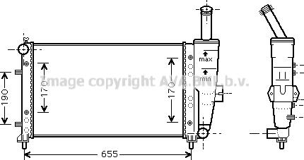 Prasco FT2281 - Радиатор, охлаждение двигателя avtokuzovplus.com.ua