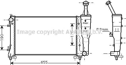 Prasco FT2308 - Радиатор, охлаждение двигателя avtokuzovplus.com.ua