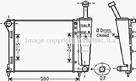 Prasco FT2345 - Радиатор, охлаждение двигателя avtokuzovplus.com.ua