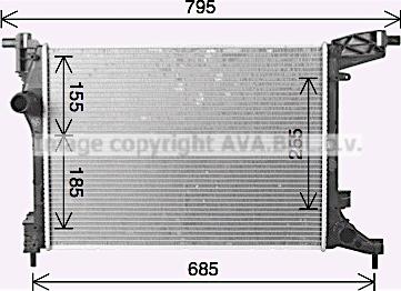 Prasco FT2470 - Радіатор, охолодження двигуна autocars.com.ua