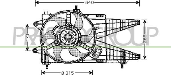 Prasco FT340F004 - Вентилятор, охолодження двигуна autocars.com.ua