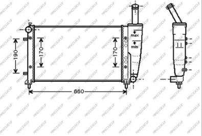 Prasco FT340R004 - Радіатор, охолодження двигуна autocars.com.ua