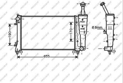 Prasco FT350R005 - Радіатор, охолодження двигуна autocars.com.ua