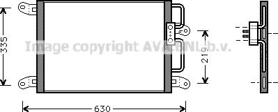 Prasco FT5203 - Конденсатор, кондиціонер autocars.com.ua