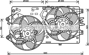 Prasco FT7554 - Вентилятор, охолодження двигуна autocars.com.ua