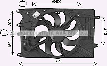 Prasco FT7615 - Вентилятор, охолодження двигуна autocars.com.ua