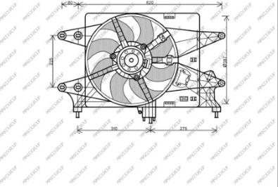 Prasco FT909F002 - Вентилятор, охлаждение двигателя avtokuzovplus.com.ua