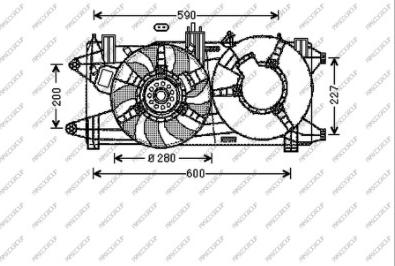 Prasco FT909F006 - Вентилятор, охолодження двигуна autocars.com.ua