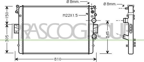 Prasco FT926R003 - Радиатор, охлаждение двигателя avtokuzovplus.com.ua