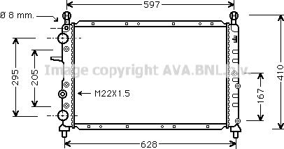 Prasco FTA2095 - Радиатор, охлаждение двигателя avtokuzovplus.com.ua