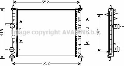 Prasco FTA2249 - Радіатор, охолодження двигуна autocars.com.ua