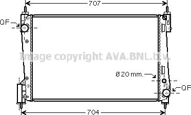 Prasco FTA2400 - Радіатор, охолодження двигуна autocars.com.ua