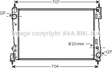 Prasco FTA2401 - Радіатор, охолодження двигуна autocars.com.ua