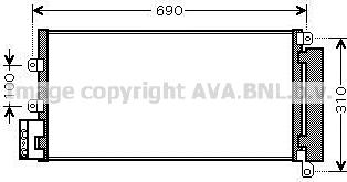 Prasco FTA5356D - Конденсатор, кондиціонер autocars.com.ua