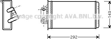 Prasco FTA6273 - Теплообменник, отопление салона avtokuzovplus.com.ua