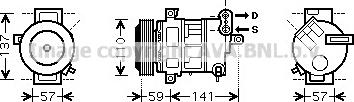 Prasco FTAK333 - Компрессор кондиционера avtokuzovplus.com.ua