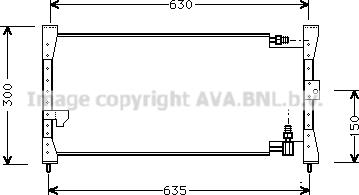 Prasco HD5088 - Конденсатор, кондиціонер autocars.com.ua