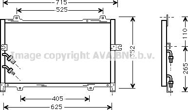 Prasco HD5099 - Конденсатор, кондиціонер autocars.com.ua