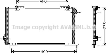 Prasco HD5105 - Конденсатор кондиционера avtokuzovplus.com.ua