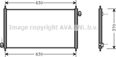 Prasco HD5107 - Конденсатор кондиционера avtokuzovplus.com.ua