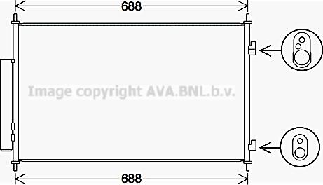 Prasco HD5317D - Конденсатор, кондиціонер autocars.com.ua