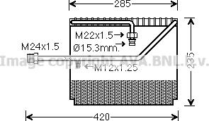 Prasco HDV265 - Испаритель, кондиционер avtokuzovplus.com.ua