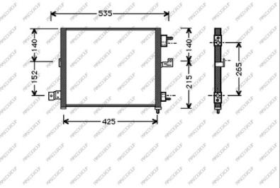 Prasco HN320C001 - Конденсатор кондиционера autodnr.net